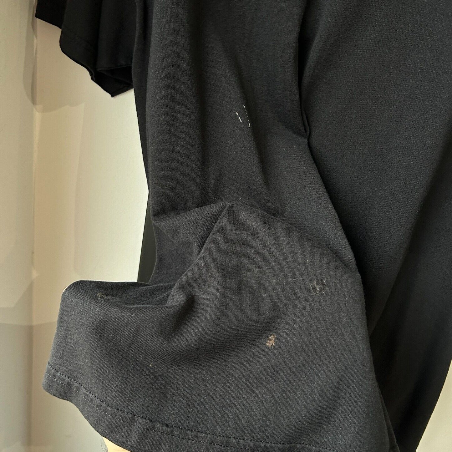 VINTAGE 90s | Paris Cafe Faded Black T-Shirt sz L
