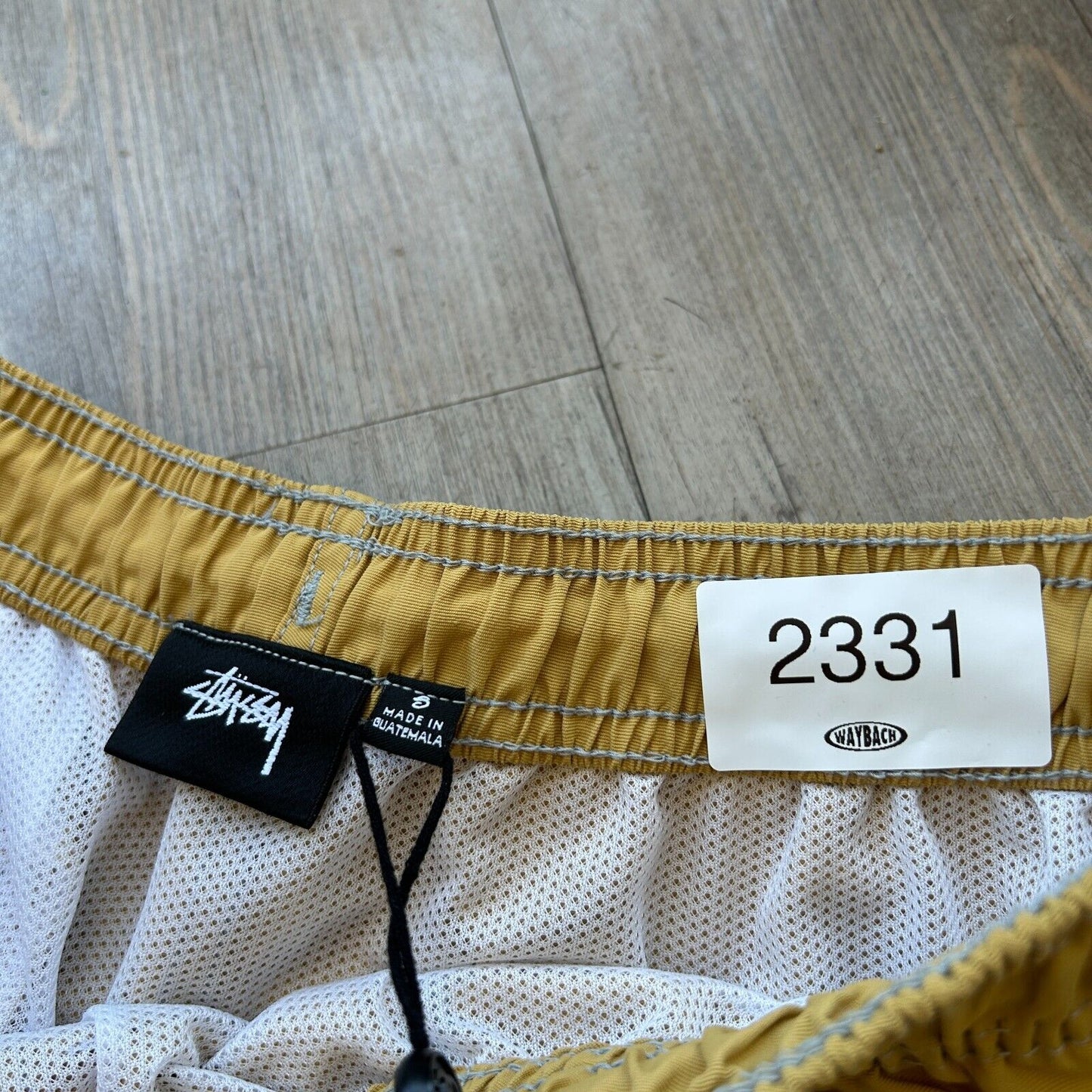 STUSSY Surfman Water Sulphur Shorts sz S NWT