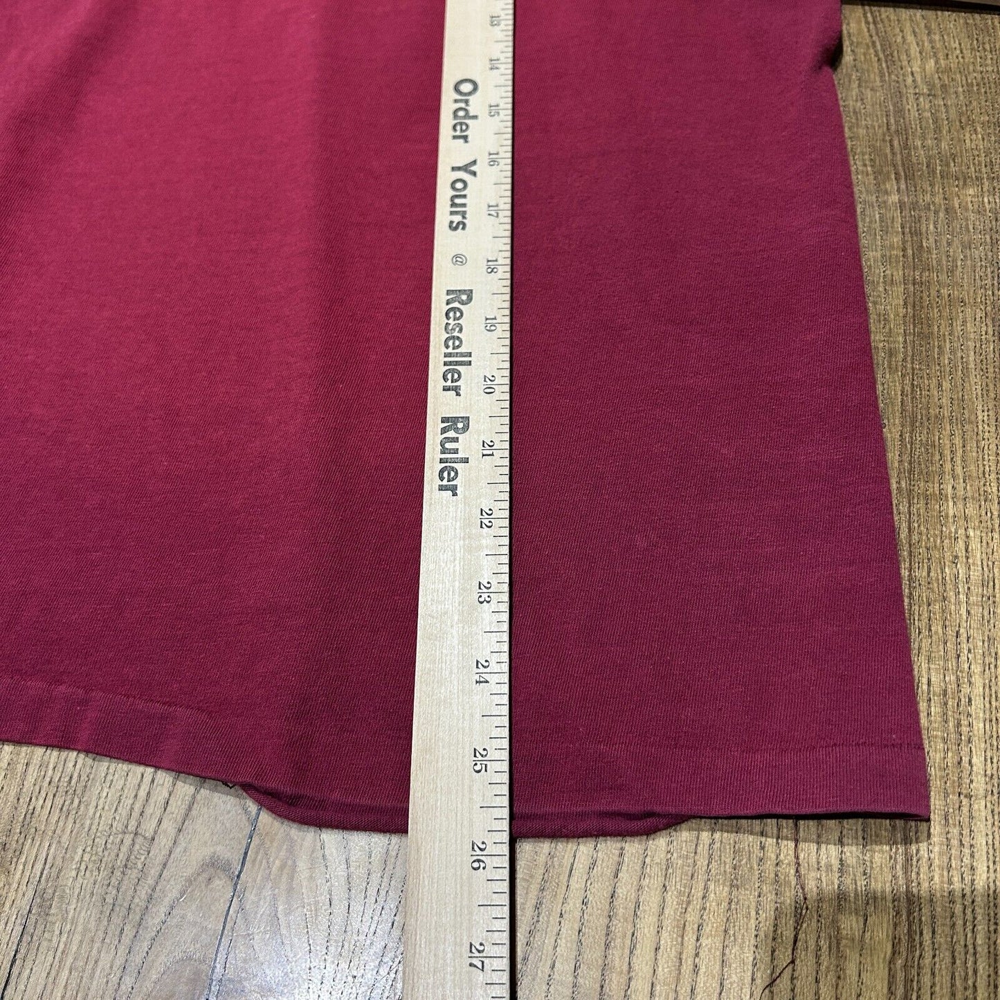 VINTAGE 80s 90s | Nike Arch Logo Faded Red T-Shirt sz S-M