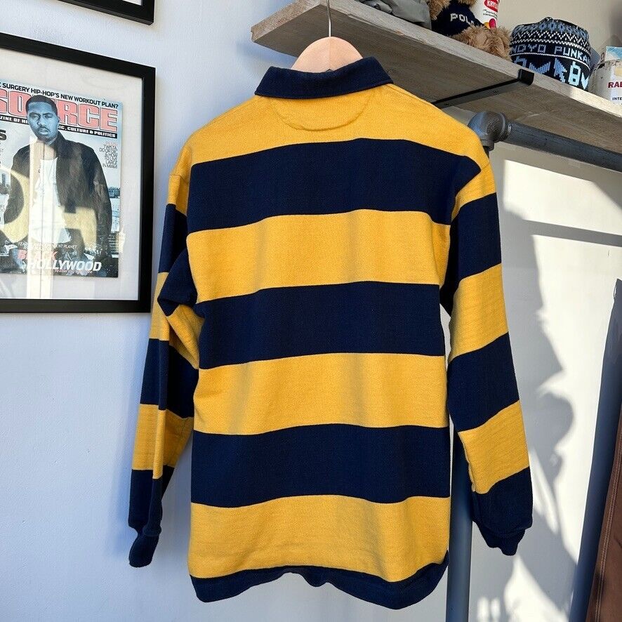 VINTAGE 90s | University Of California Barbarian Rugby Polo Shirt sz M