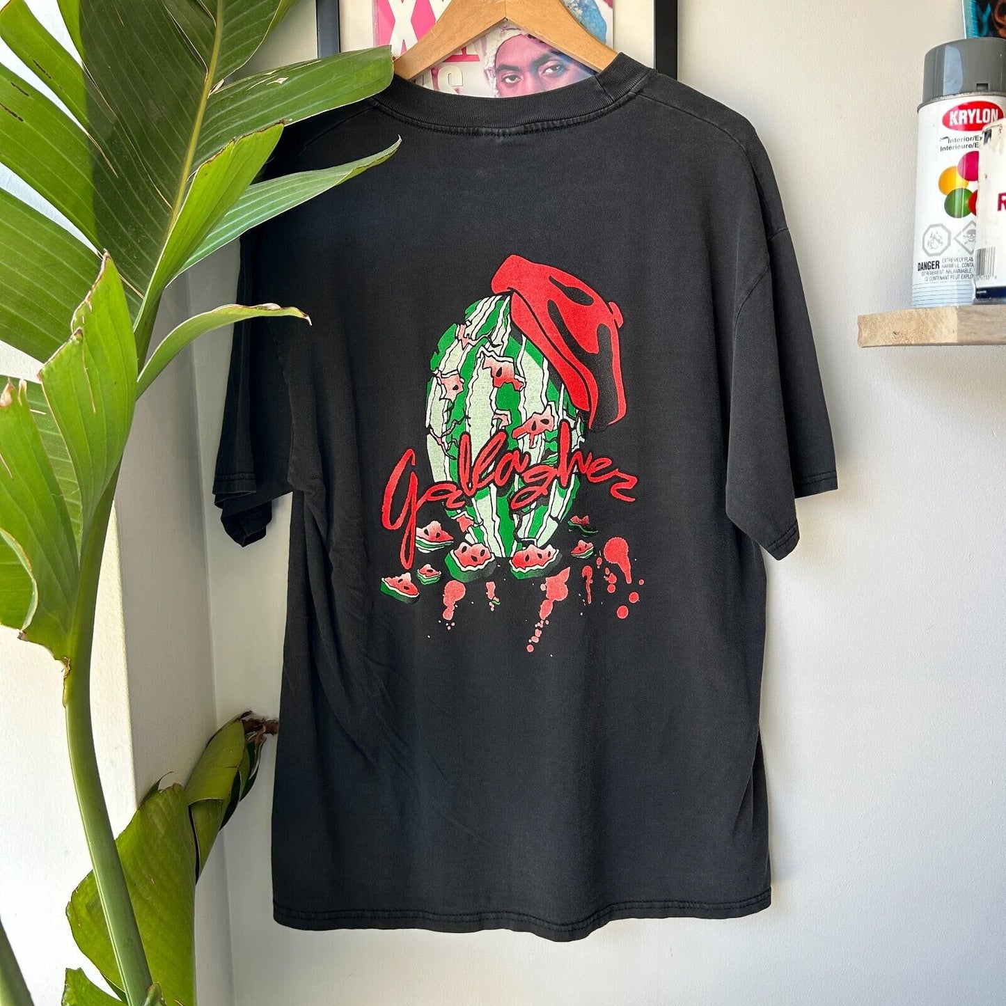 VINTAGE 90s | Gallagher Smashed Watermelon Comedy T-Shirt sz L