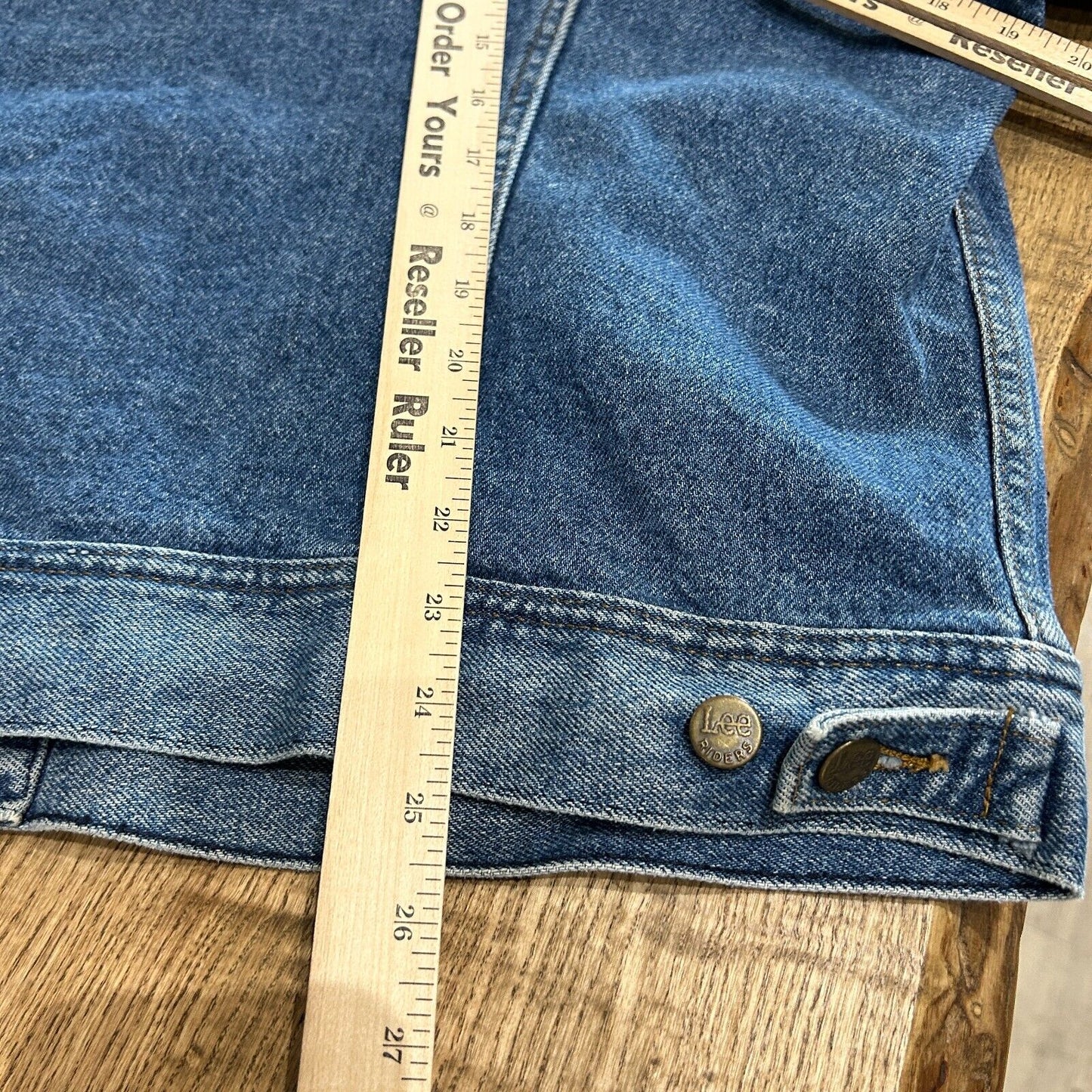 VINTAGE | MTV Lee Western Denim Jean Trucker Jacket sz 46R L