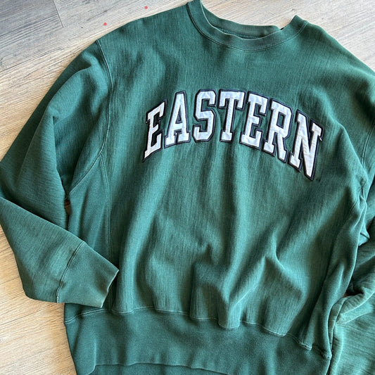 VINTAGE 90s | Eastern Heavyweight Green Crew Sweater sz XL