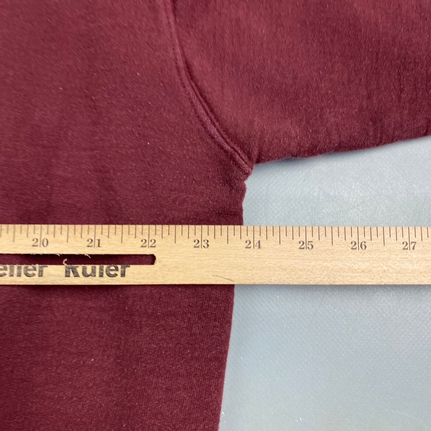 VINTAGE 90s Champion Maroon Heavyweight Blank Crewneck Sweater sz Large Adult