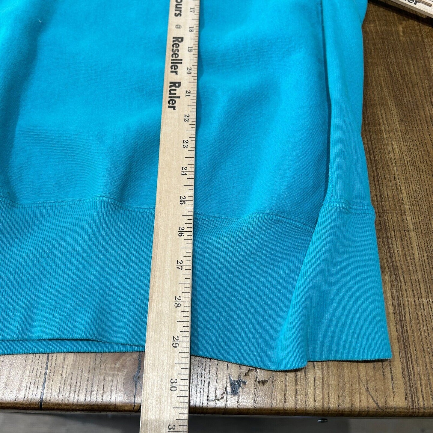 VINTAGE 90s | Champion Reverse Weave Teal Blue Crew Sweater sz XL