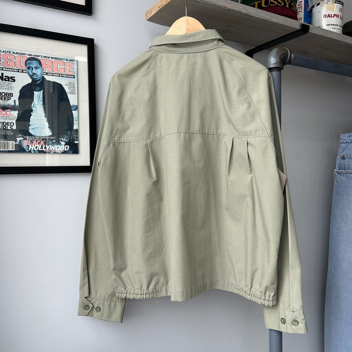 VINTAGE 70s 80s | Campus Combed Cotton Swinger Jacket sz L