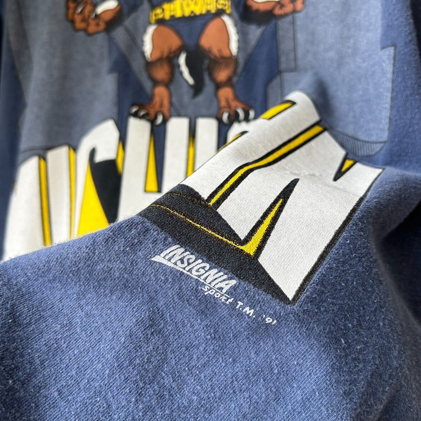 VINTAGE 90s | Michigan Wolverines T-Shirt sz L