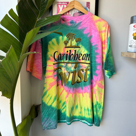 VINTAGE 90s | Caribbean Twist Tye Dye T-Shirt sz L