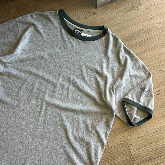 STUSSY All-Stars | 1990s Vintage Blank Ringer T-Shirt sz M/L