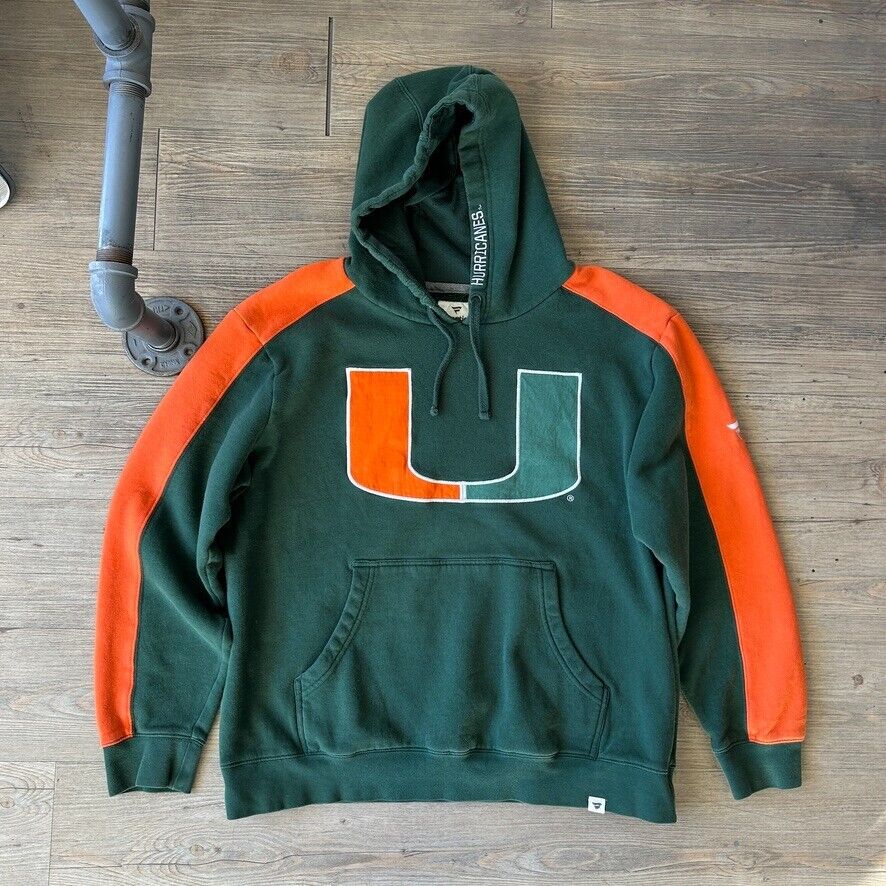 VINTAGE | Miami University Hurricanes Hoodie Sweater sz L