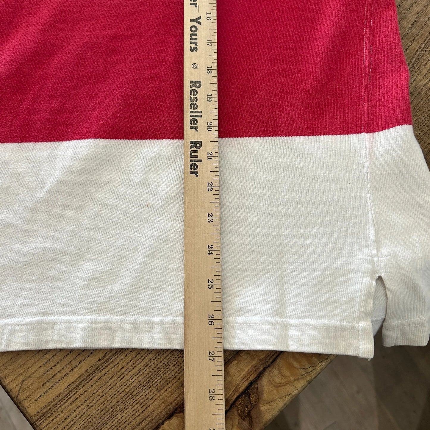 VINTAGE 90s | Polo by Ralph Lauren K-Swiss Crest Stadium Striped Polo Shirt sz M