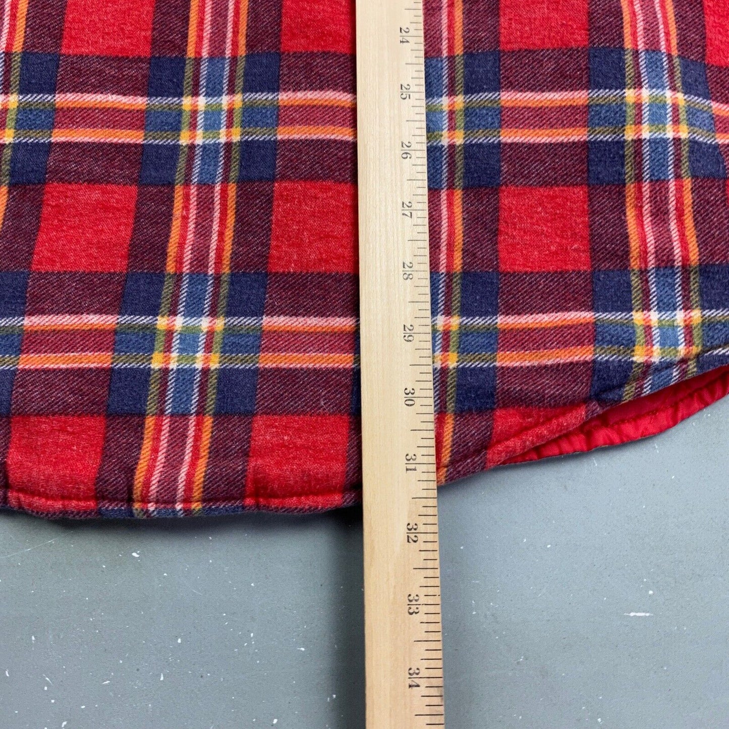 VINTAGE 90s Northwest Plaid Flannel Lined Button Up Shirt sz Large Adult