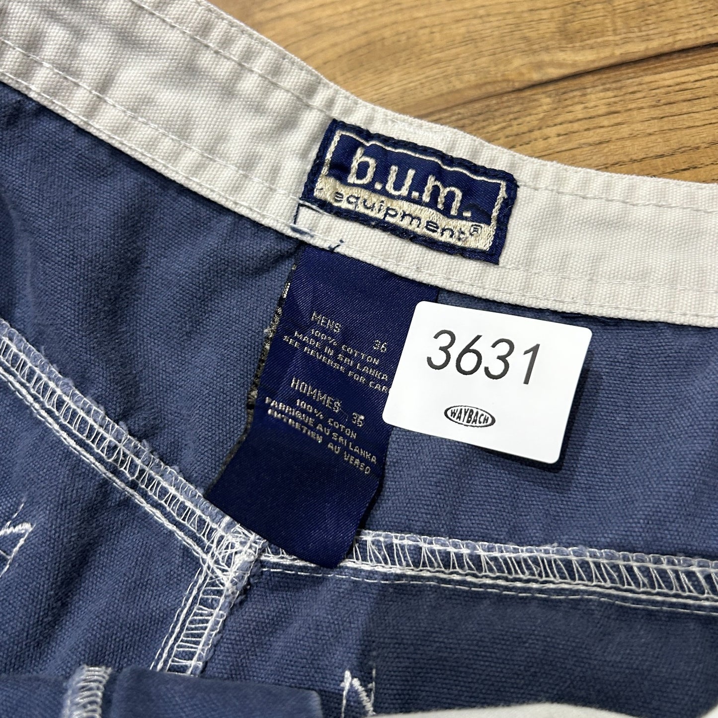 VINTAGE 90s | Bum Sun Faded Loose Fit Carpenter Workwear Shorts sz W35/36