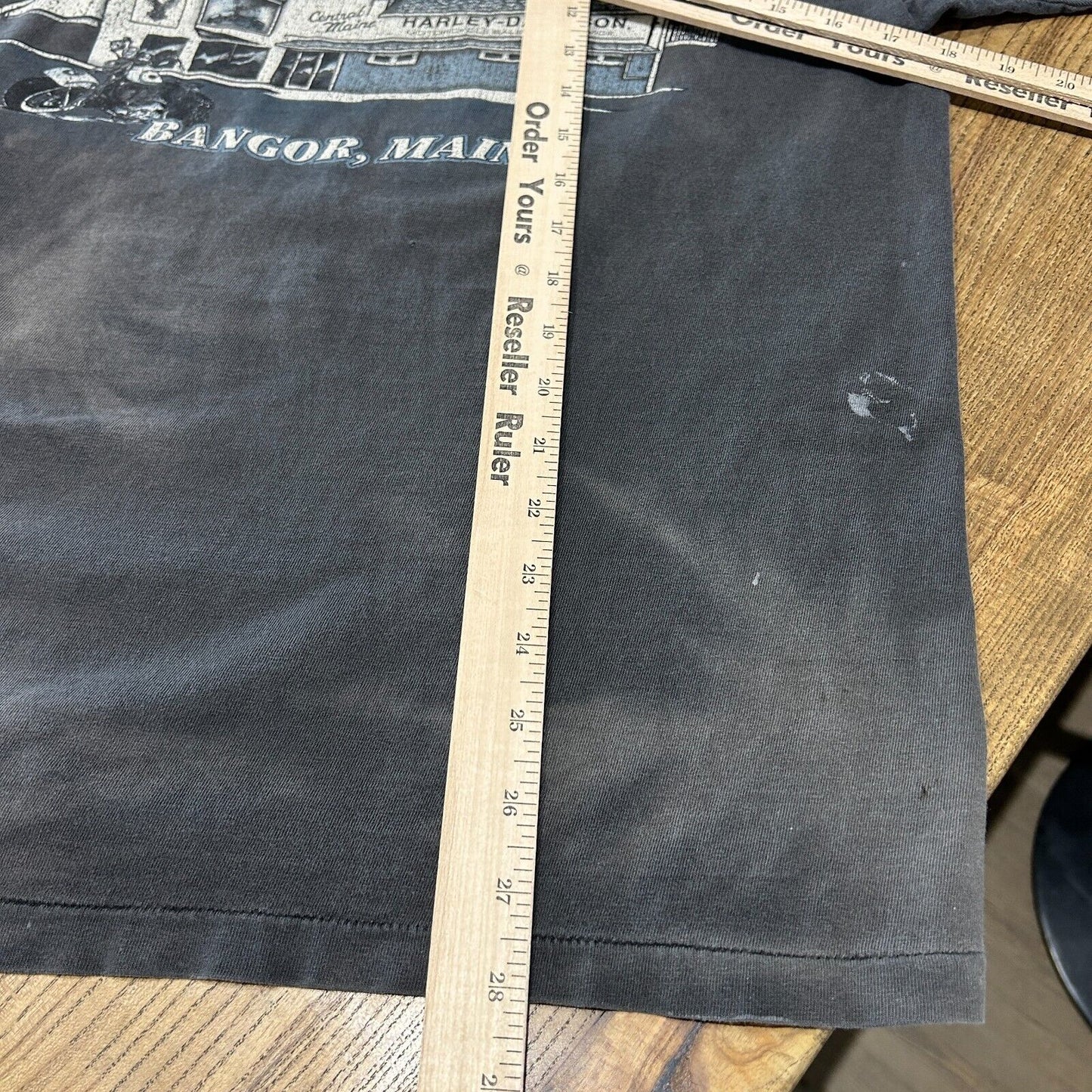 VINTAGE 90s | Harley Davidson Hibernation Biker Bear Thrashed T-Shirt sz L