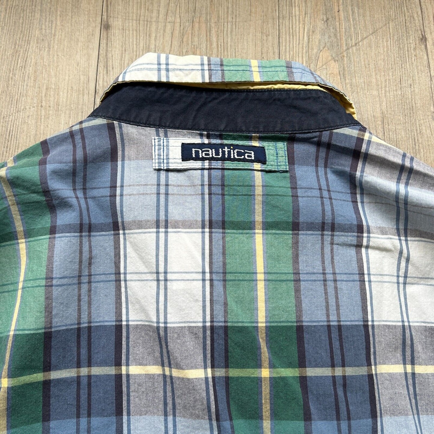 VINTAGE | Nautica Pastel Plaid Harrington Jacket sz M Adult