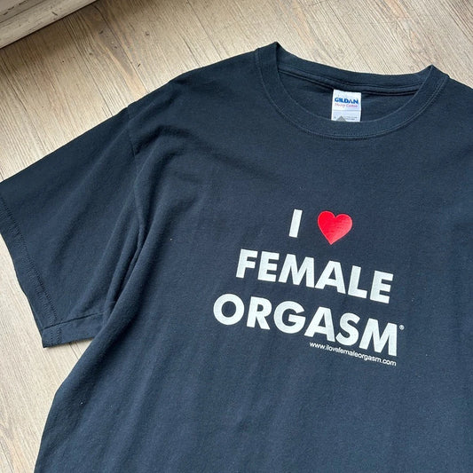 VINTAGE | I Love Female Orgasm T-Shirt sz L