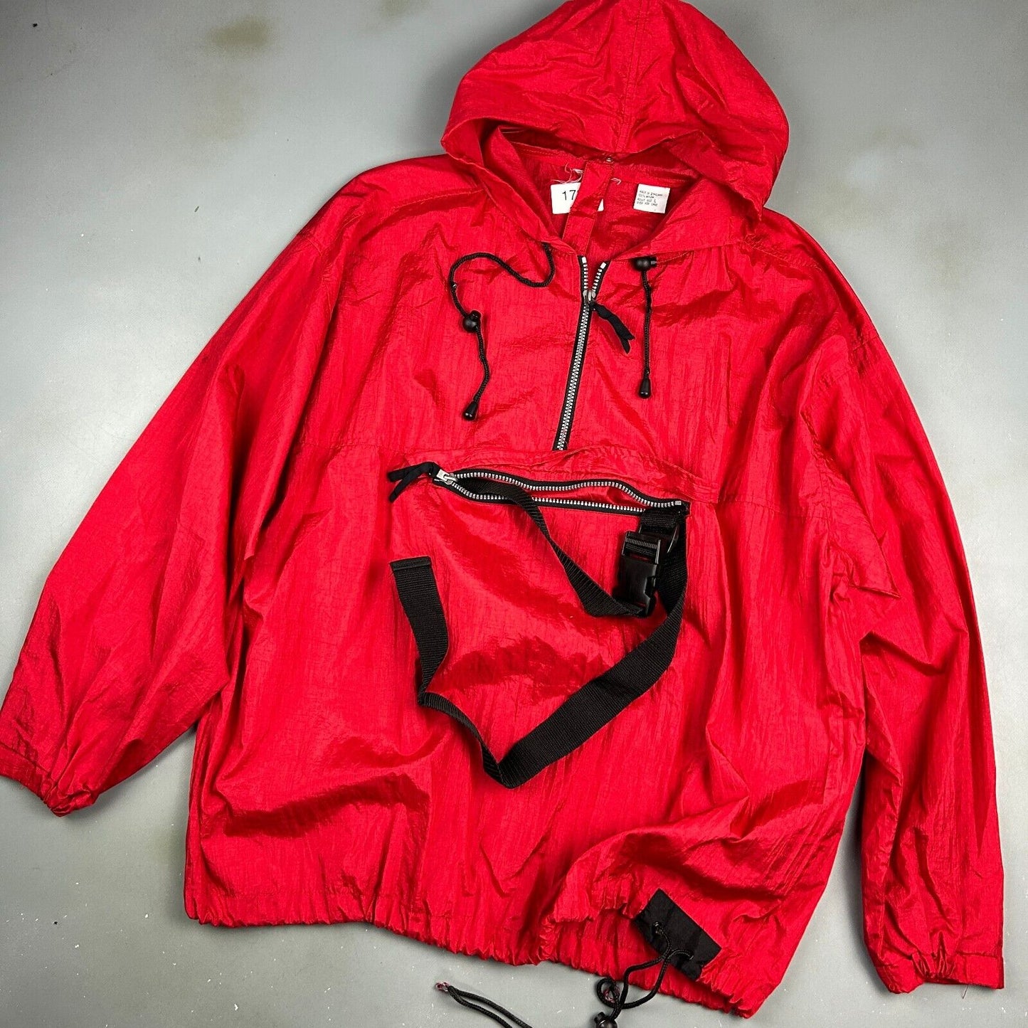 VINTAGE 90s | MARLBORO Adventure Team 1/4 Zip Packable Anorak Jacket sz L Adult