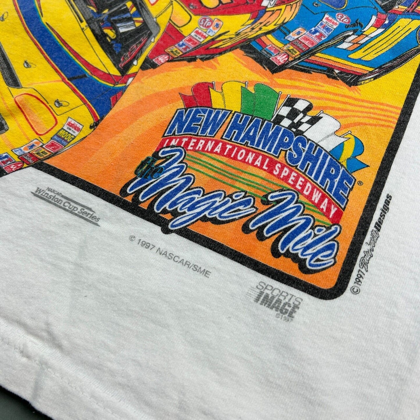 VINTAGE 90s | Jiffy Lube 300 Racing Sleeveless Tank T-Shirt sz M Adult