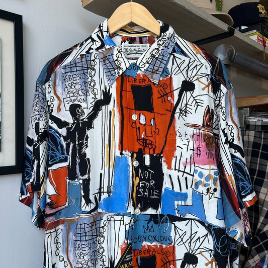 Wacko Maria Jean-Michel Basquiat The Guilty Parties Rayon Button Down Shirt XL