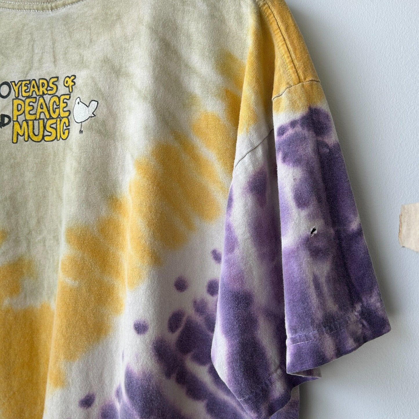 VINTAGE 90s | WOODSTOCK 99 NY Music Festival Tye Dye T-Shirt sz L Adult