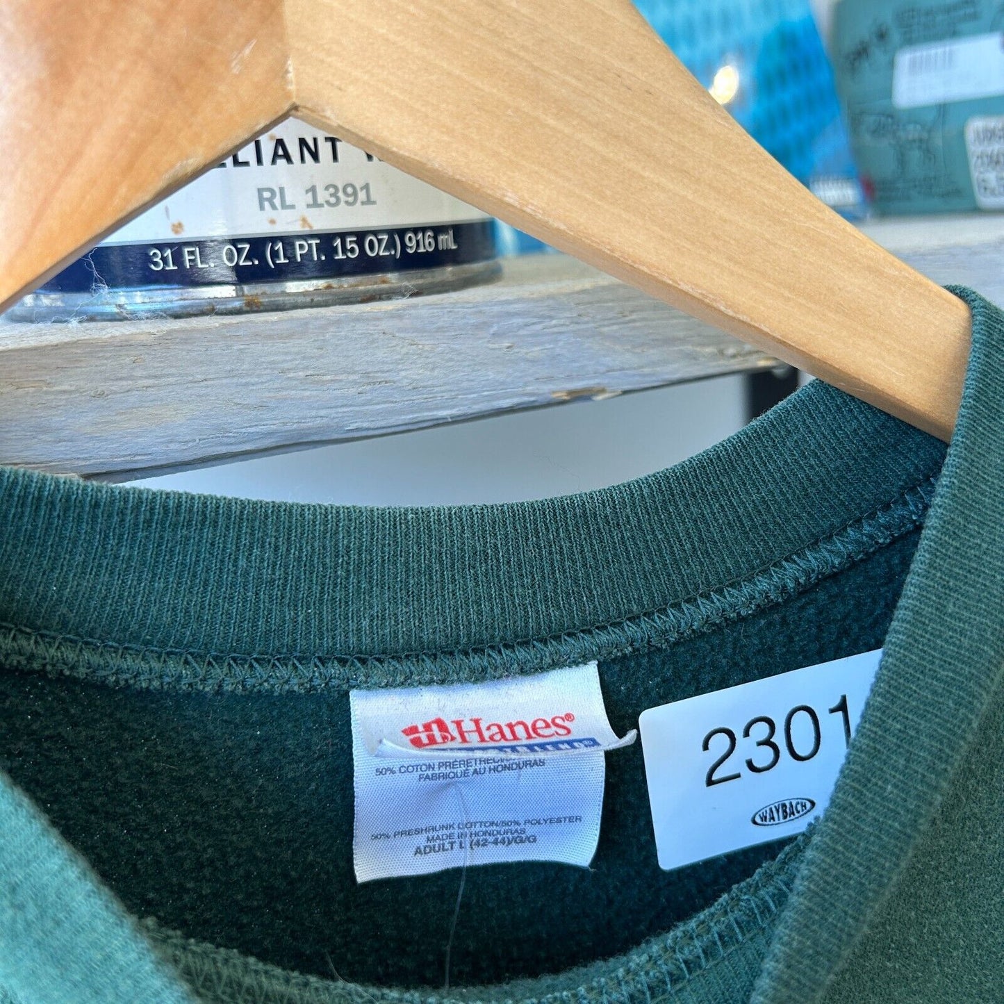 VINTAGE 90s | Mustang College Crewneck Sweater sz L Adult