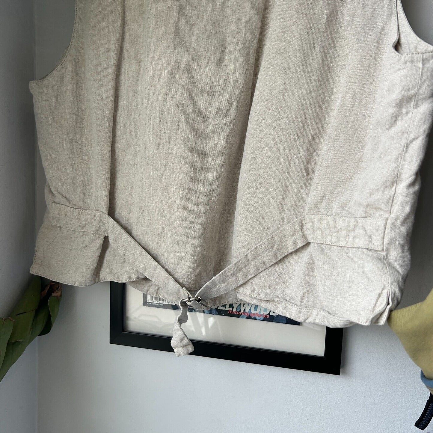 VINTAGE | AKA Eddie Bauer Linen Vest Jacket sz L Adult