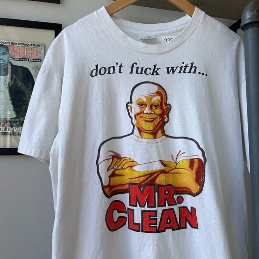 VINTAGE | Dont F With.. Mr Clean T-Shirt sz L