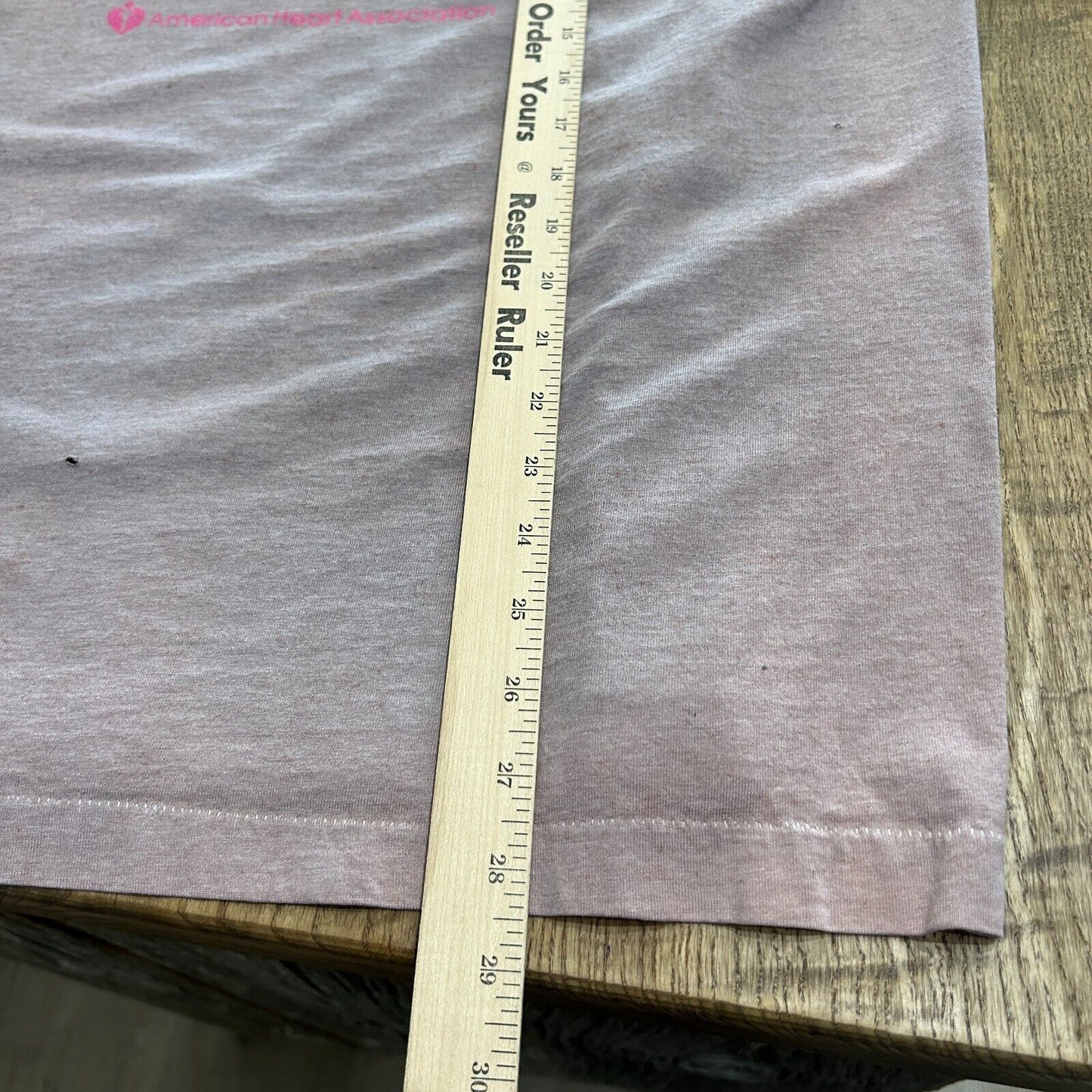 VINTAGE 90s | Heart Run Over Dyed Brown T-Shirt sz L