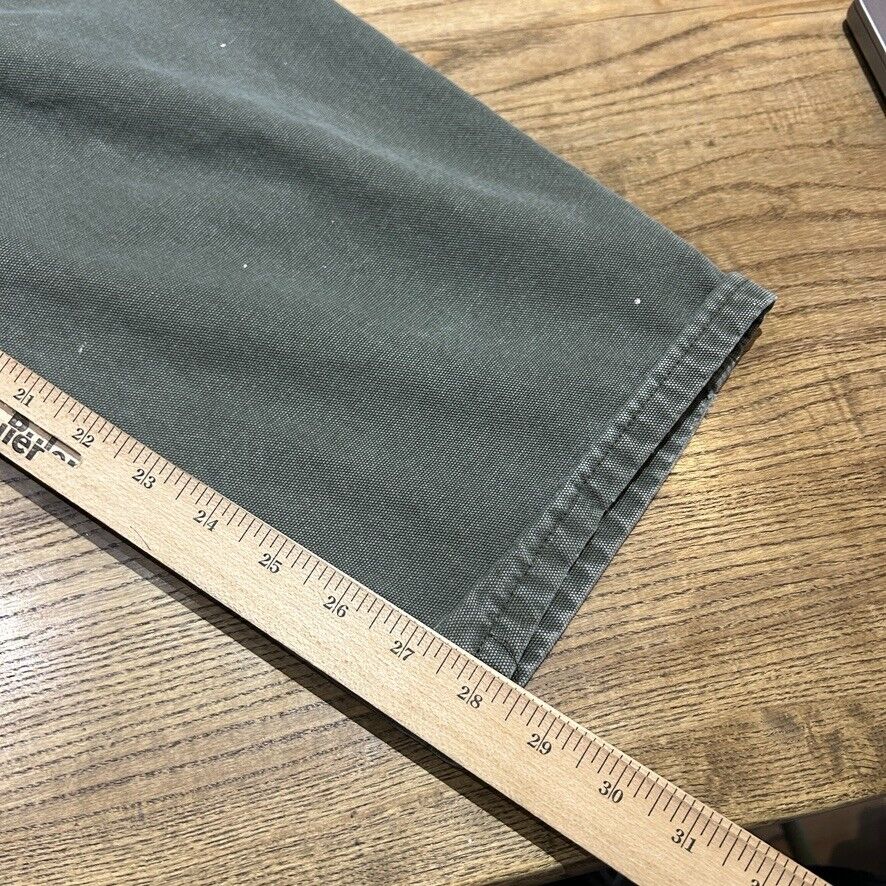 VINTAGE | Dickies Faded Paint Splatter Sage Workwear Pants sz W34 L30