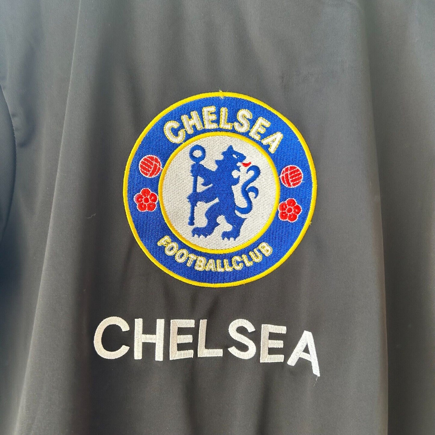 VINTAGE 90s | Adidas Chelsea Football Club Logo Zip Up Sweater sz L Adult