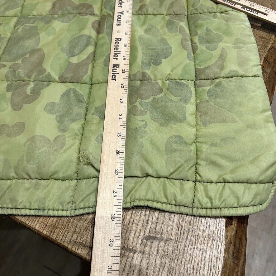 VINTAGE 70s/80s | Zero Wear Faded Camo Hunting Vest Jacket sz L