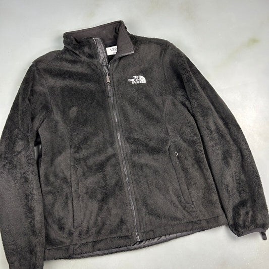 VINTAGE The North Face Black Zip Up Fleece Sweater sz Large Womens Adult