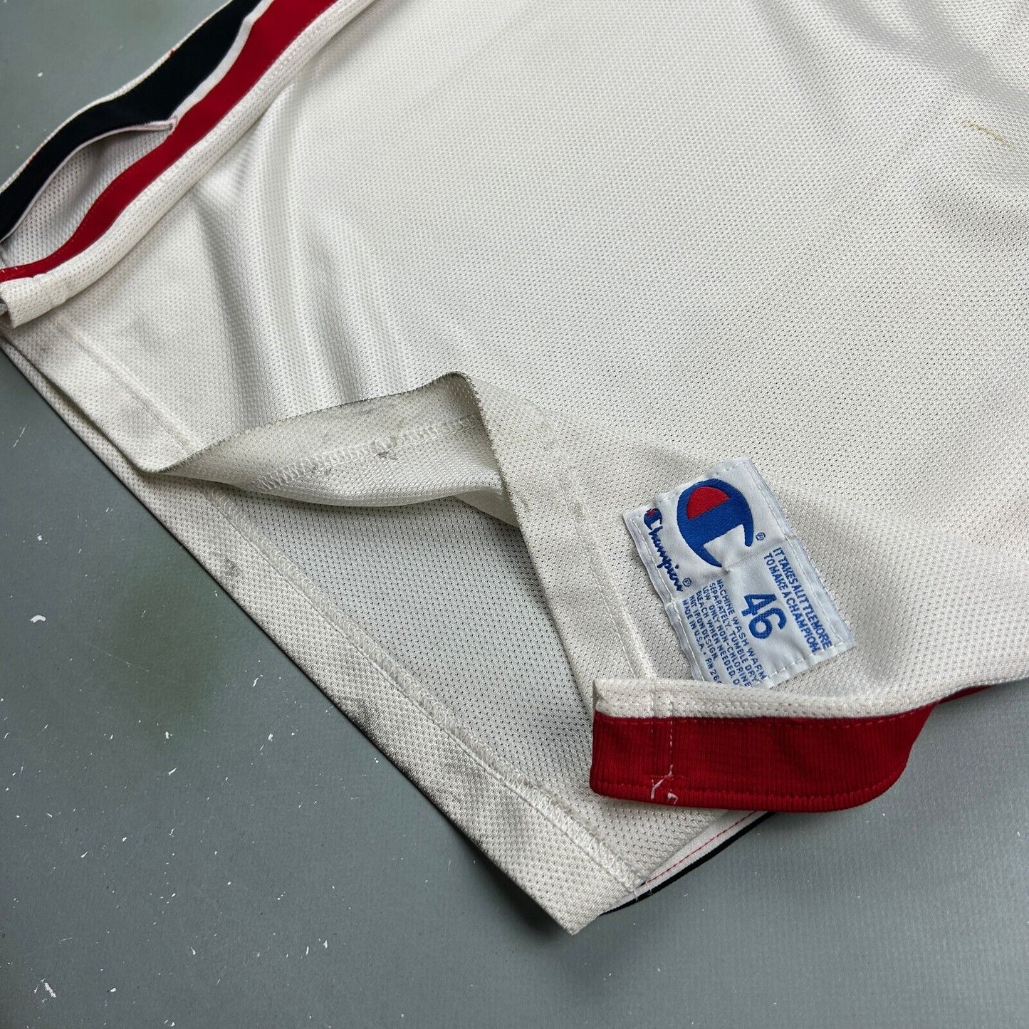 VINTAGE 90s | Saint Francis #50 Champion Basketball Jersey sz 46 Tall Adult