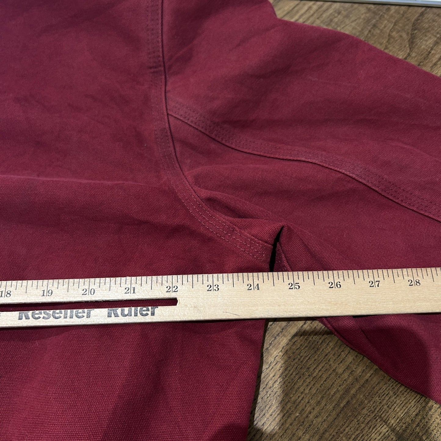 VINTAGE | Carhartt Dark Red Zip Hooded Jacket sz L
