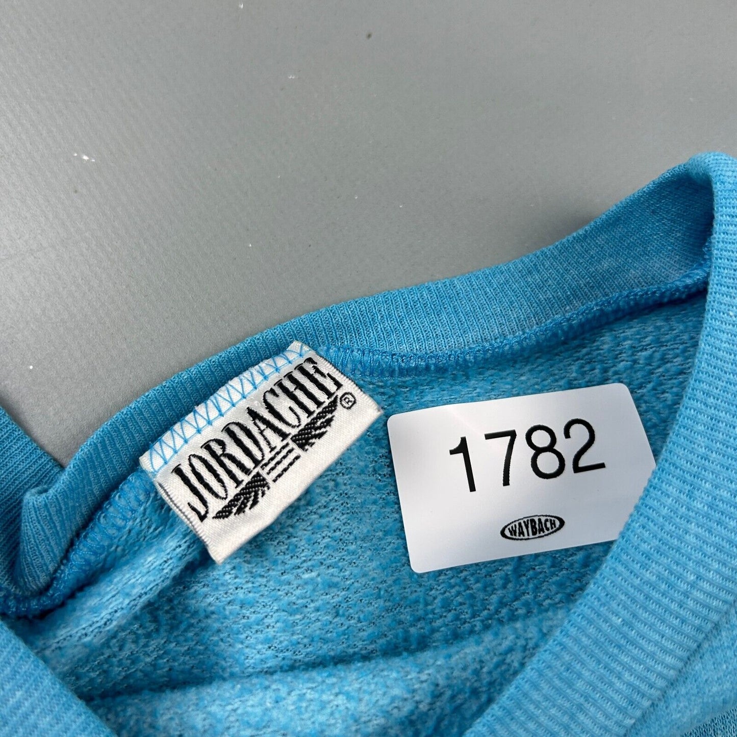VINTAGE 90s | JORDACHE Blue Boxy Short Crewneck Sweater sz L-XL Adult
