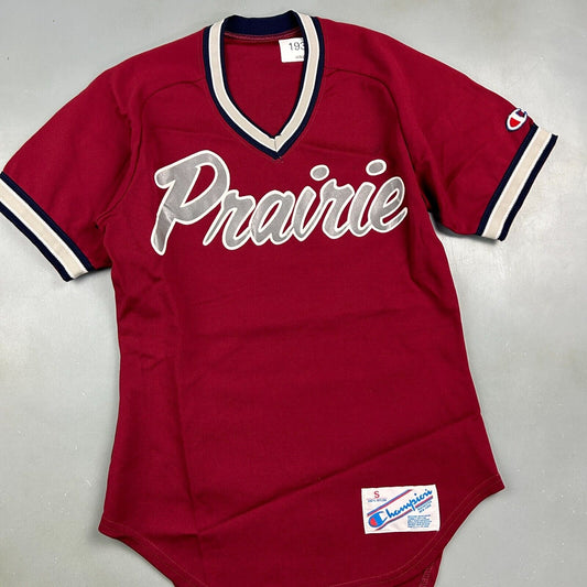 VINTAGE | Prairie # 1 Champion Baseball Jersey sz S Adult