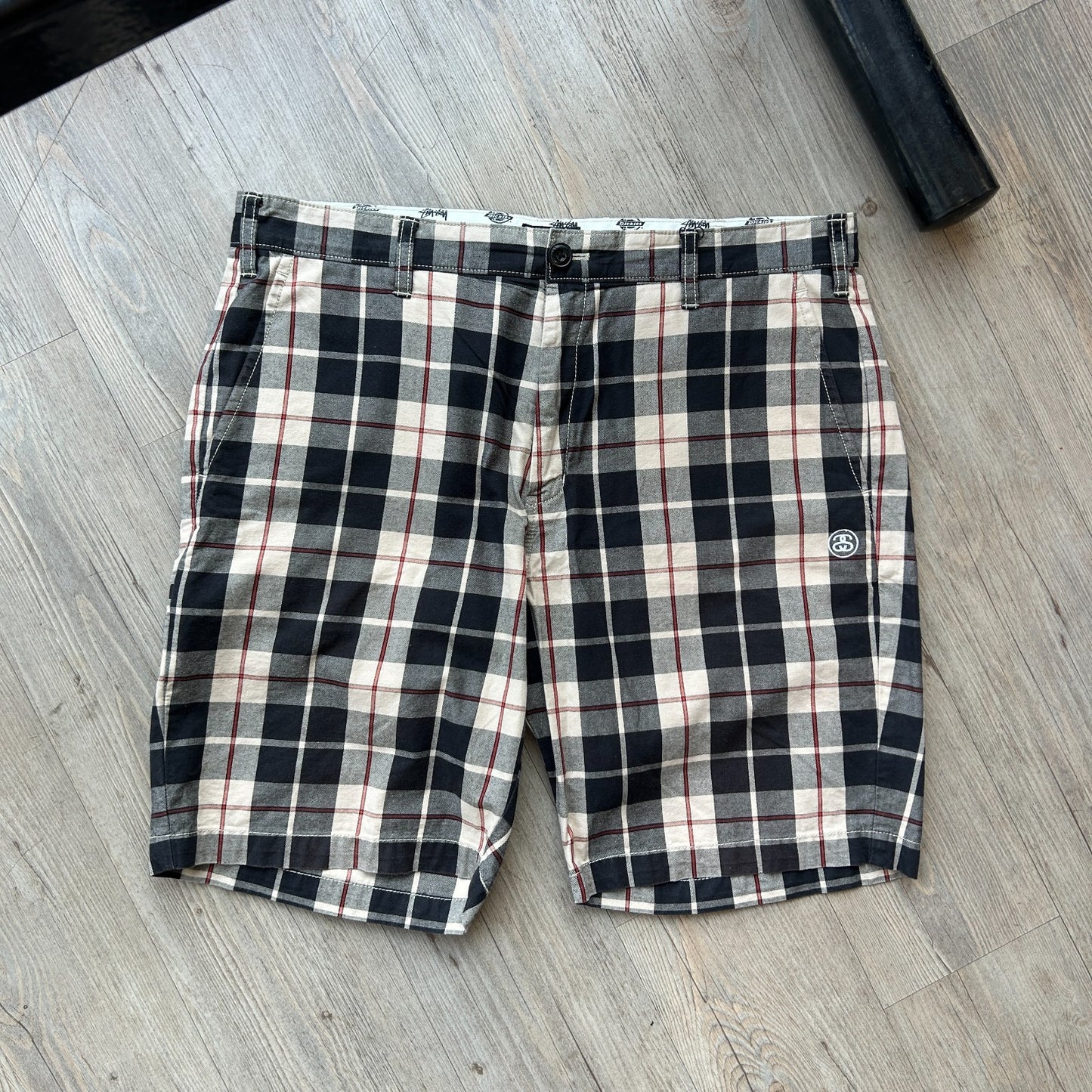 VINTAGE | Stussy WorkGear x Dickies Plaid Shorts sz W34