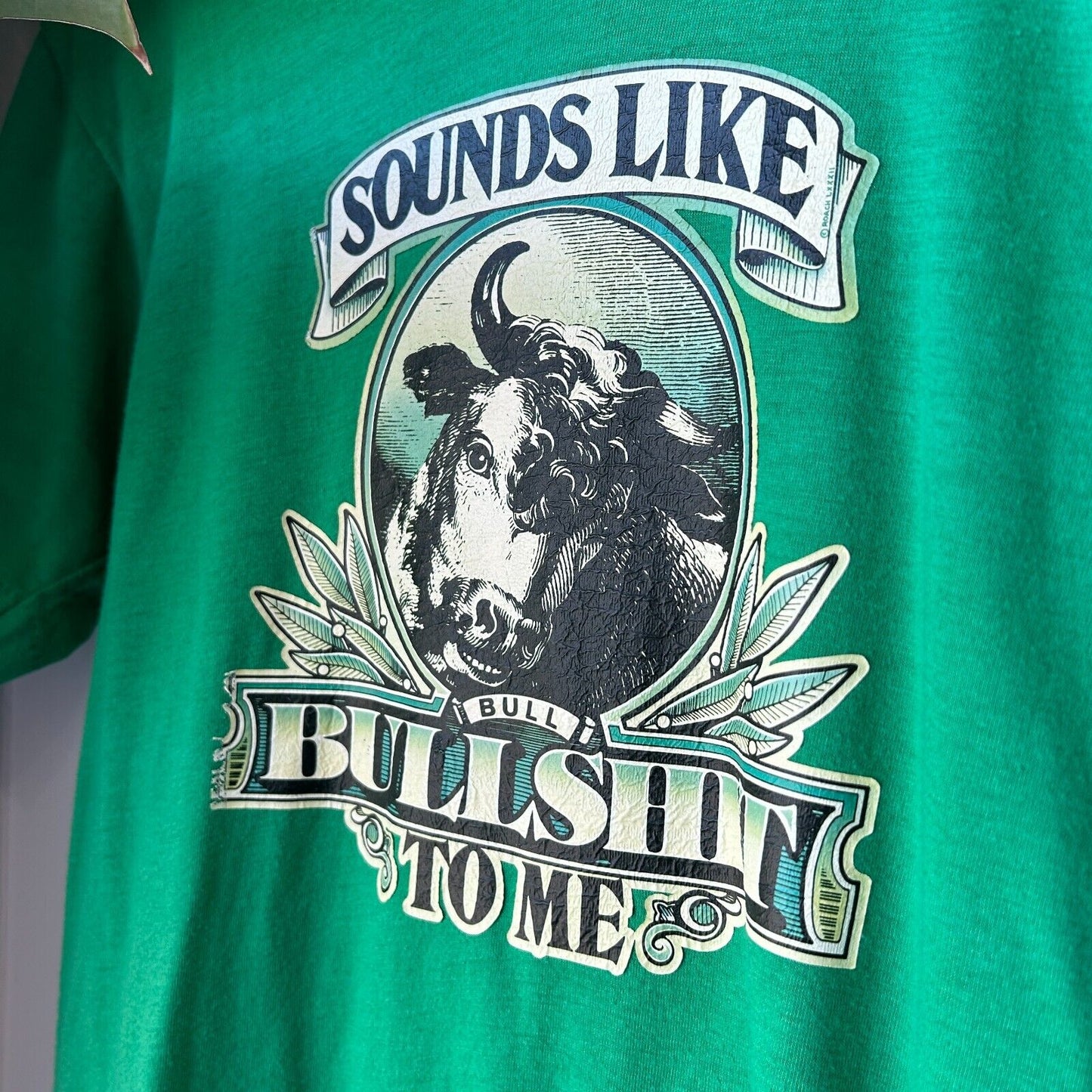 VINTAGE 80s | Sounds Like Bull S*** To Me T-Shirt sz S