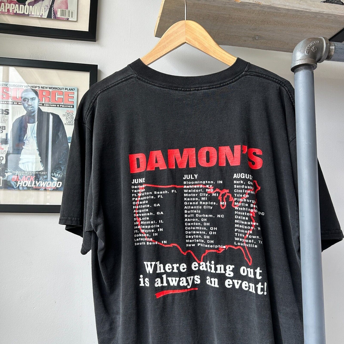 VINTAGE 90s | Summer Of Rib Lovers Faded T-Shirt sz L