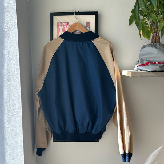 VINTAGE 80s Nelson Navy Light Windbreaker Jacket sz XL Made In USA
