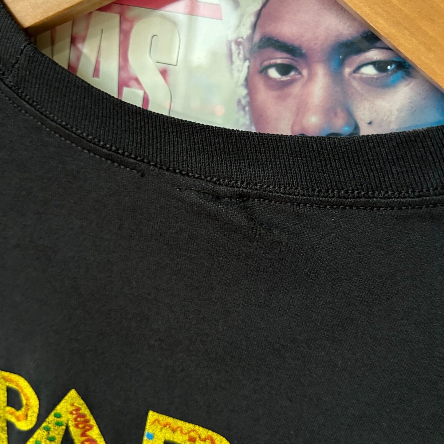 VINTAGE 90s | Paris Cafe Faded Black T-Shirt sz L