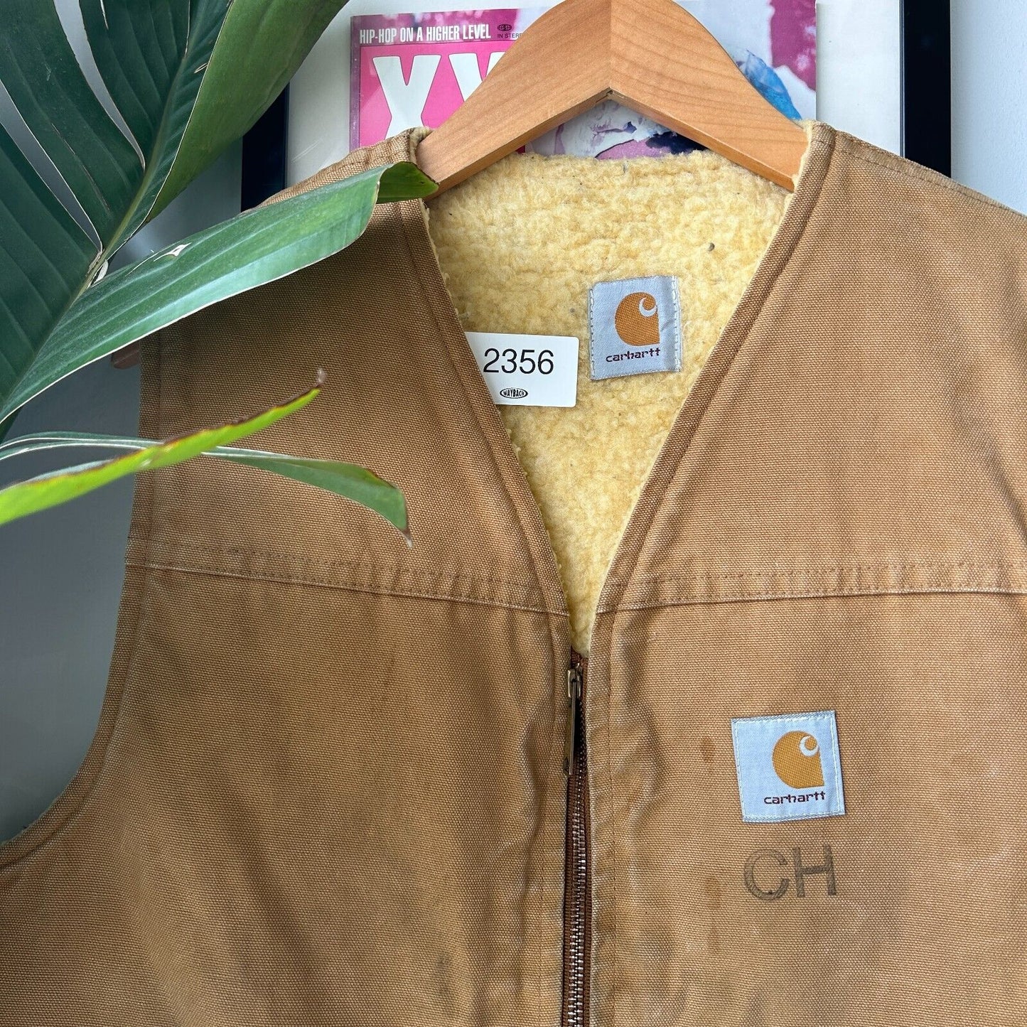 VINTAGE | Carhartt Sherpa Lined Workwear Vest Jacket sz M/L Adult