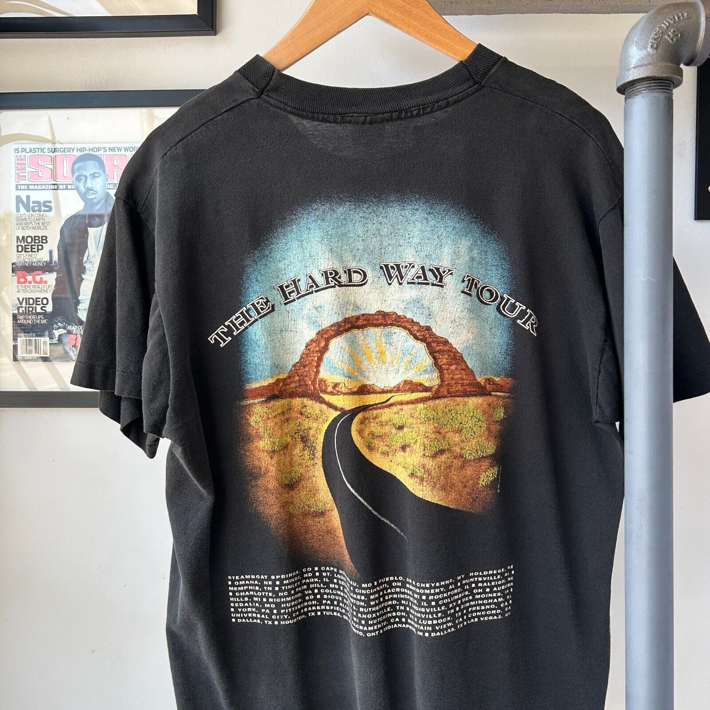 VINTAGE 90s | Clint Black The Hard Way Tour Band T-Shirt sz L