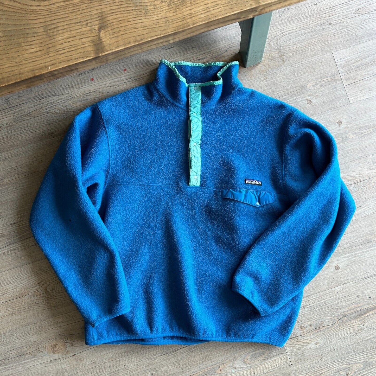 VINTAGE | Patagonia Snap T Blue Fleece Sweater sz XL