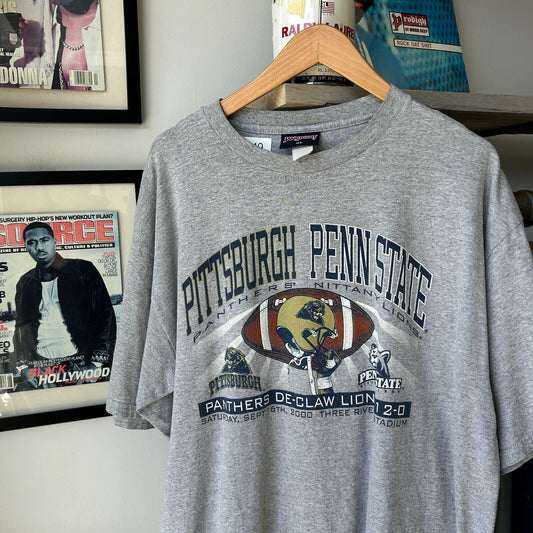 VINTAGE | Pittsburgh VS Penn State Football T-Shirt sz XL Adult