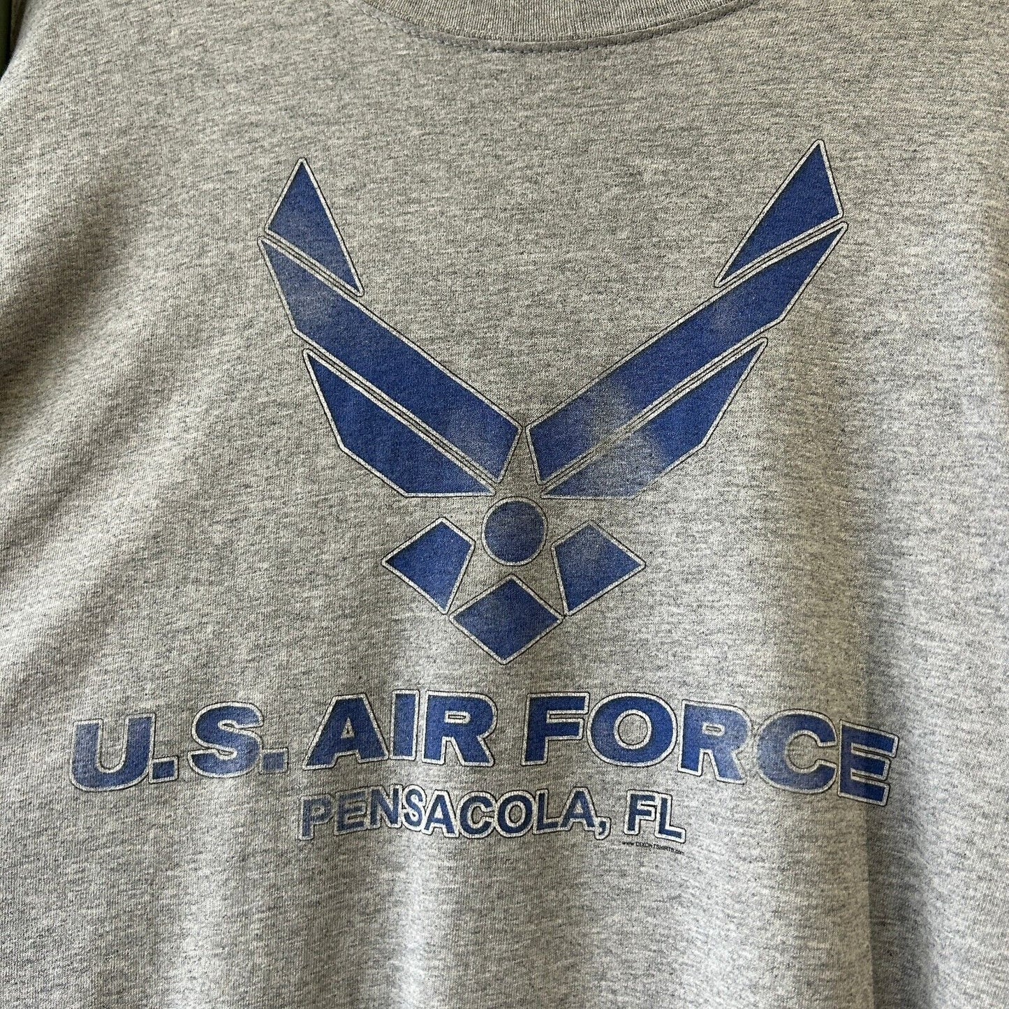 VINTAGE | U.S Air Force Big Logo Grey T-Shirt sz XL Adult