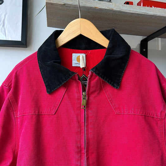 VINTAGE | Carhartt Corduroy Collar Santa Fe Bomber Jacket sz L
