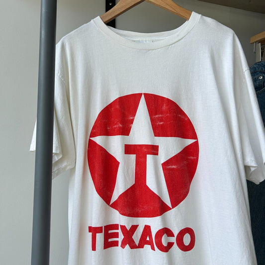 VINTAGE 90s | Texaco Big Logo Nascar Racing T-Shirt sz L