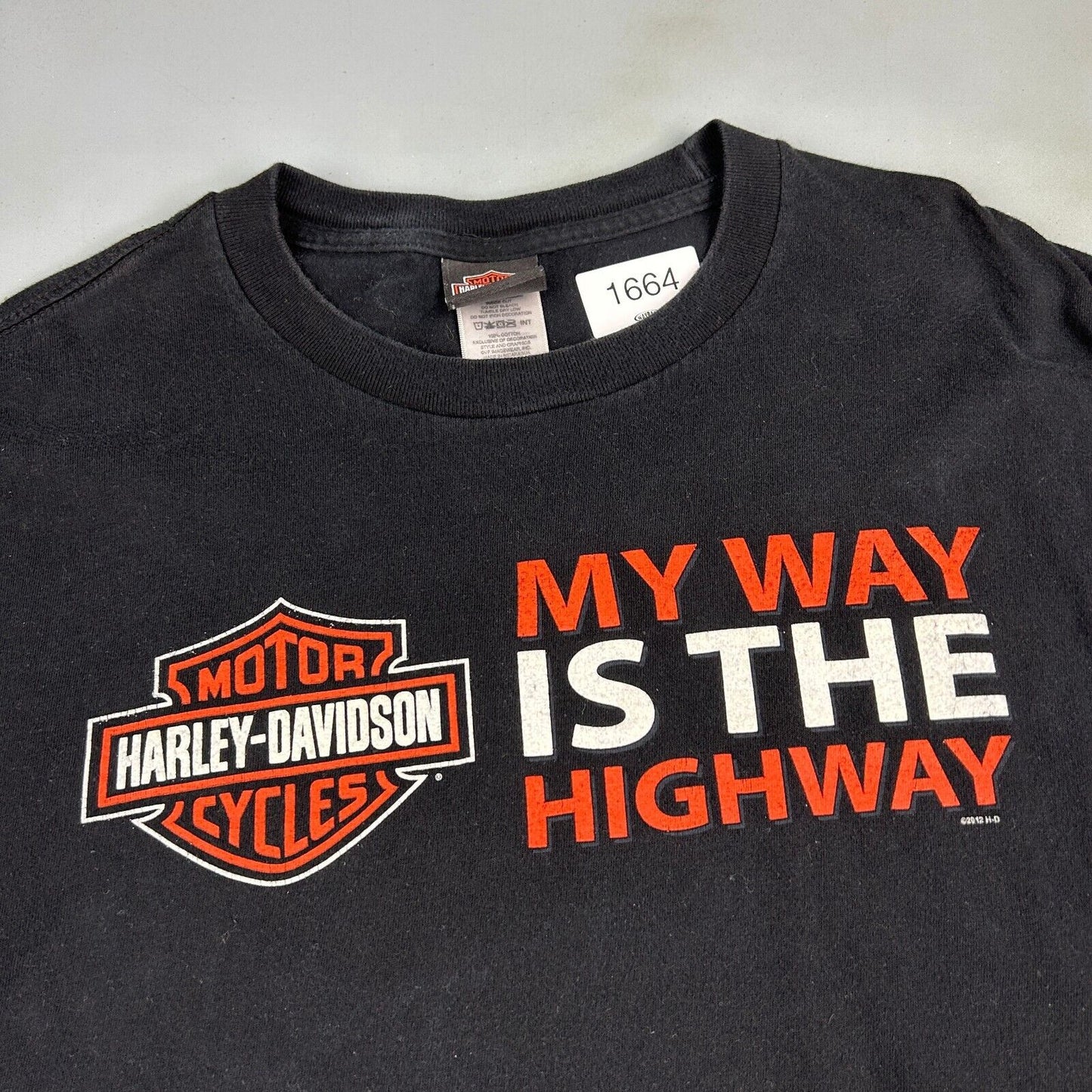 HARLEY DAVIDSON Motor Cycles My Way Is The Highway PA Biker T-Shirt sz 3XL Adult