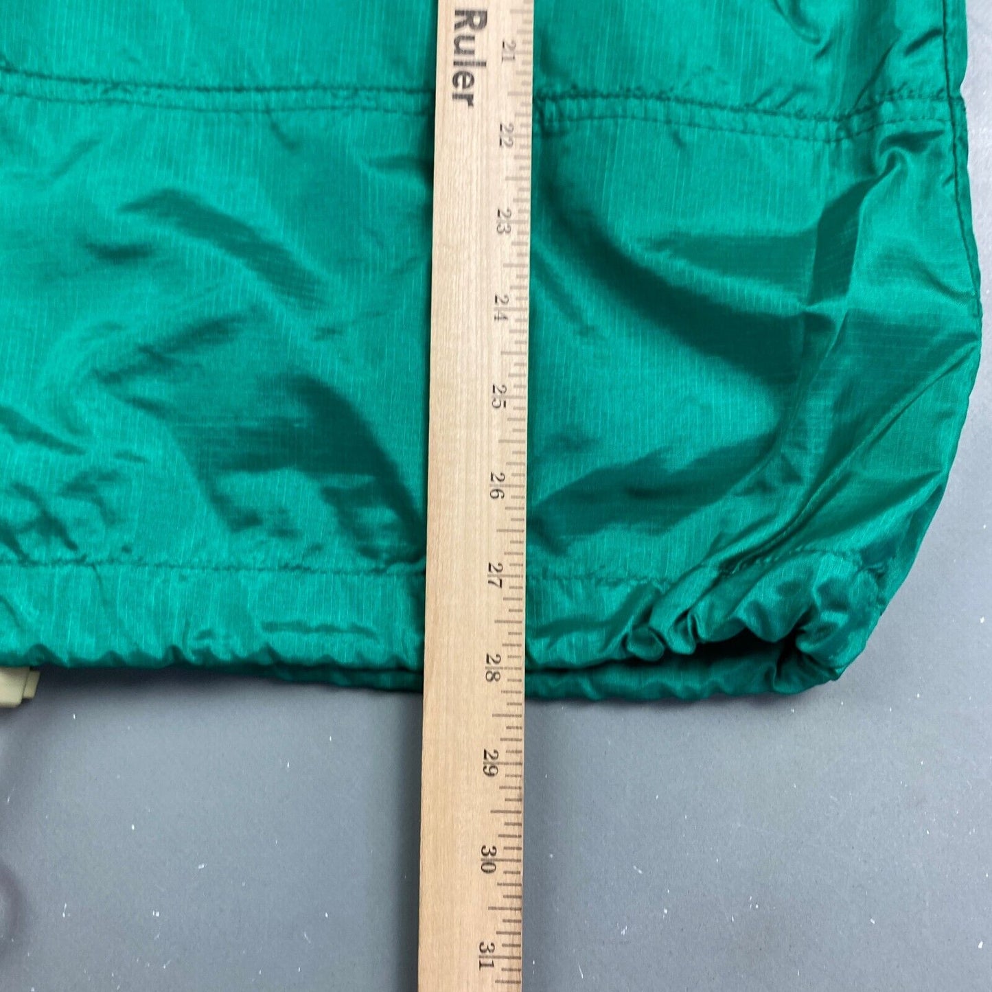 VINTAGE 90s Eddie Bauer 1/4 Zip Green Anorak Windbreaker Jacket sz S Men Adult